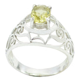 Nora Filigree Yellow Solitaire Ring Lemon Quartz Yellow